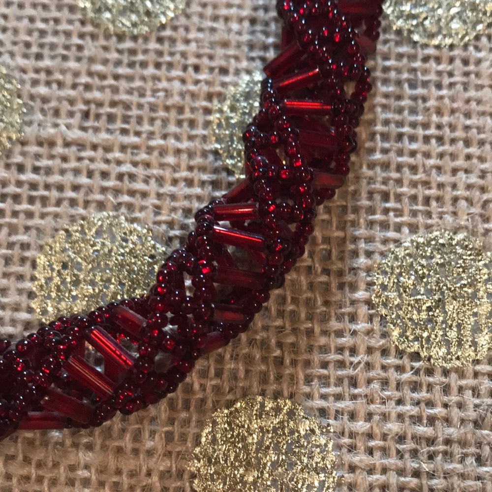 Ruby Red adjustable necklace - Picture 3 of 3